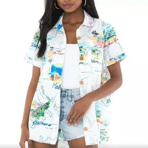 Show Me Your Mumu Antonelli Top Island Gateway NWT Small